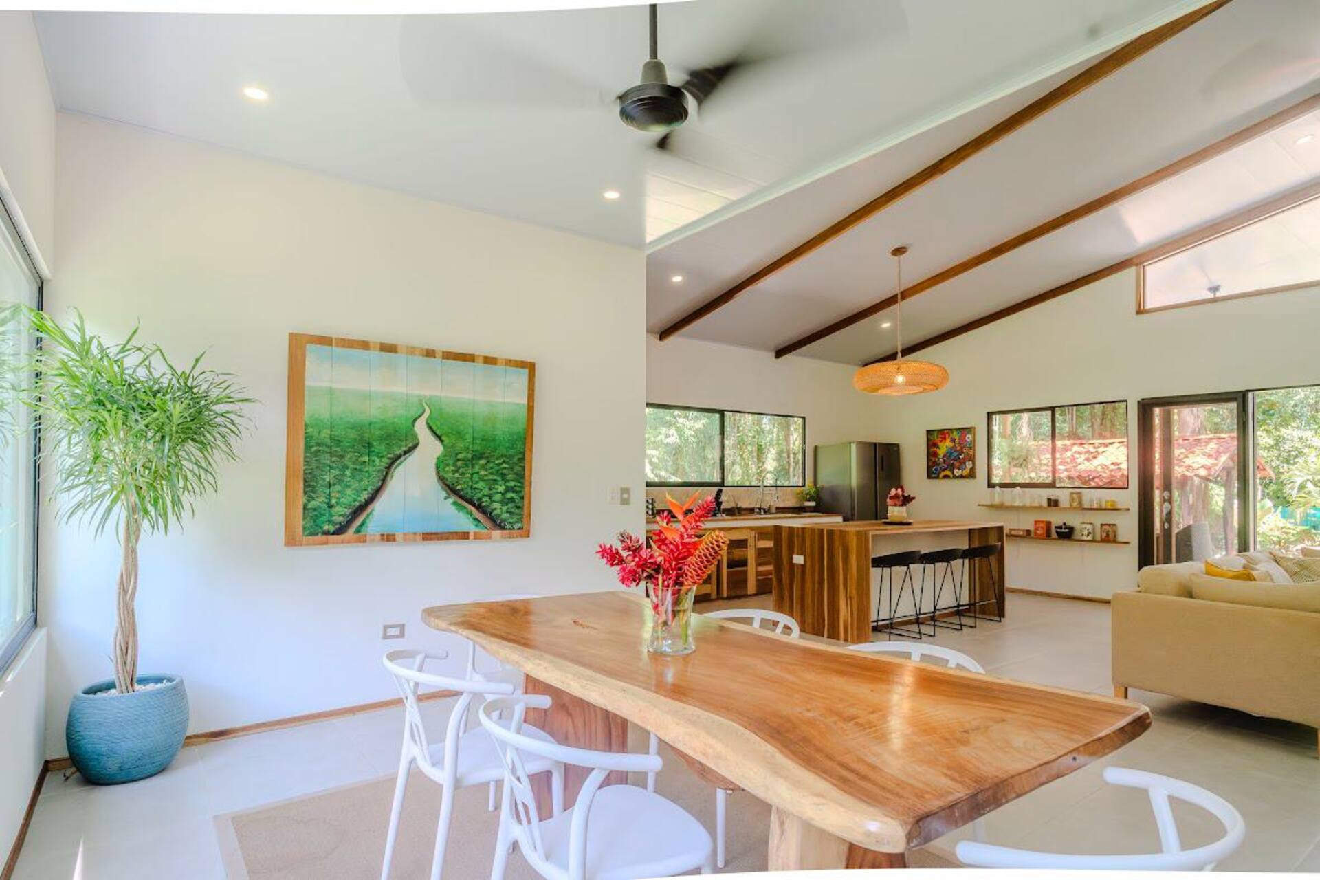 Outdoor balcony space perfect for morning reflection and connection